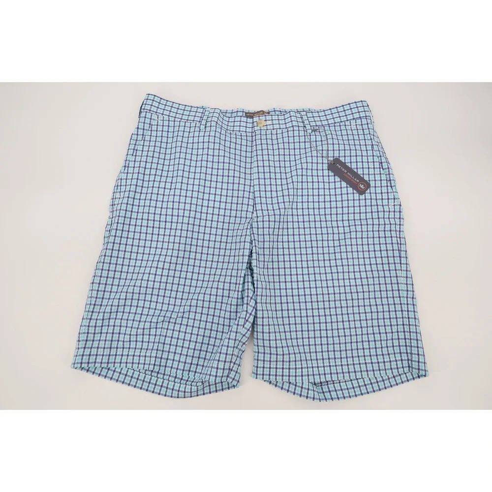 Peter Millar Mens 35‎ Golf Shorts MS17EB86 Crown Sport Apex Seersucker NEW
